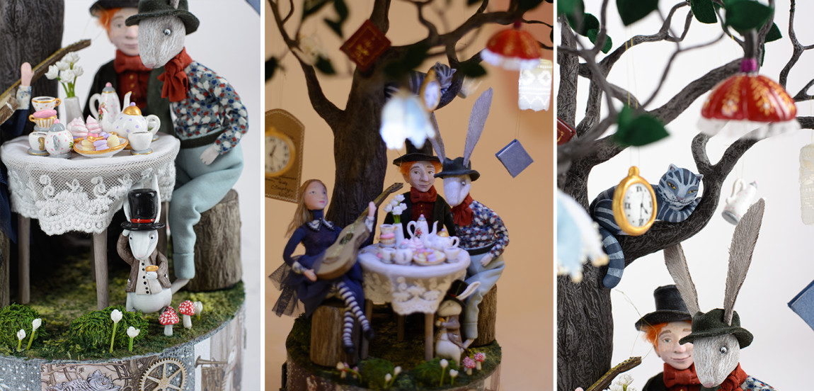 Ночник Алиса в стране чудес "Чаепитие под деревом"