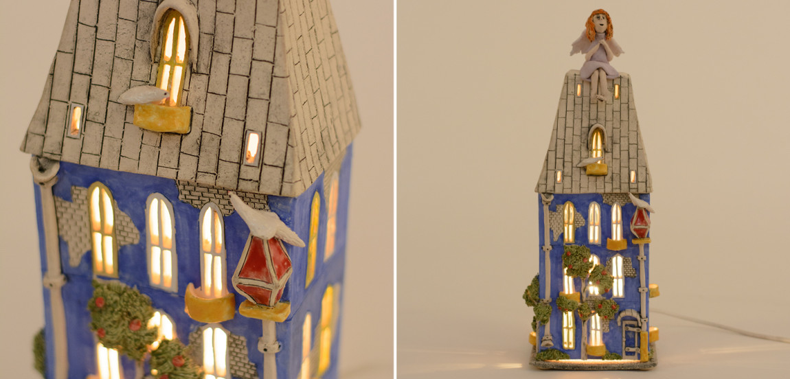 Ночник Домик Angel on The Roof