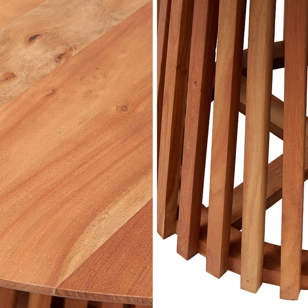 Обеденный круглый стол Seamus Wood Dining Table