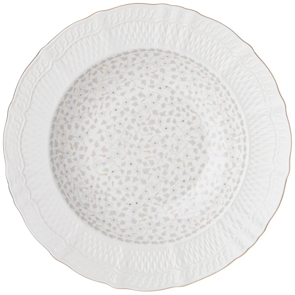 Обеденный сервиз белого цвета из фарфора на 6 персон 23 предмета Floral Charm