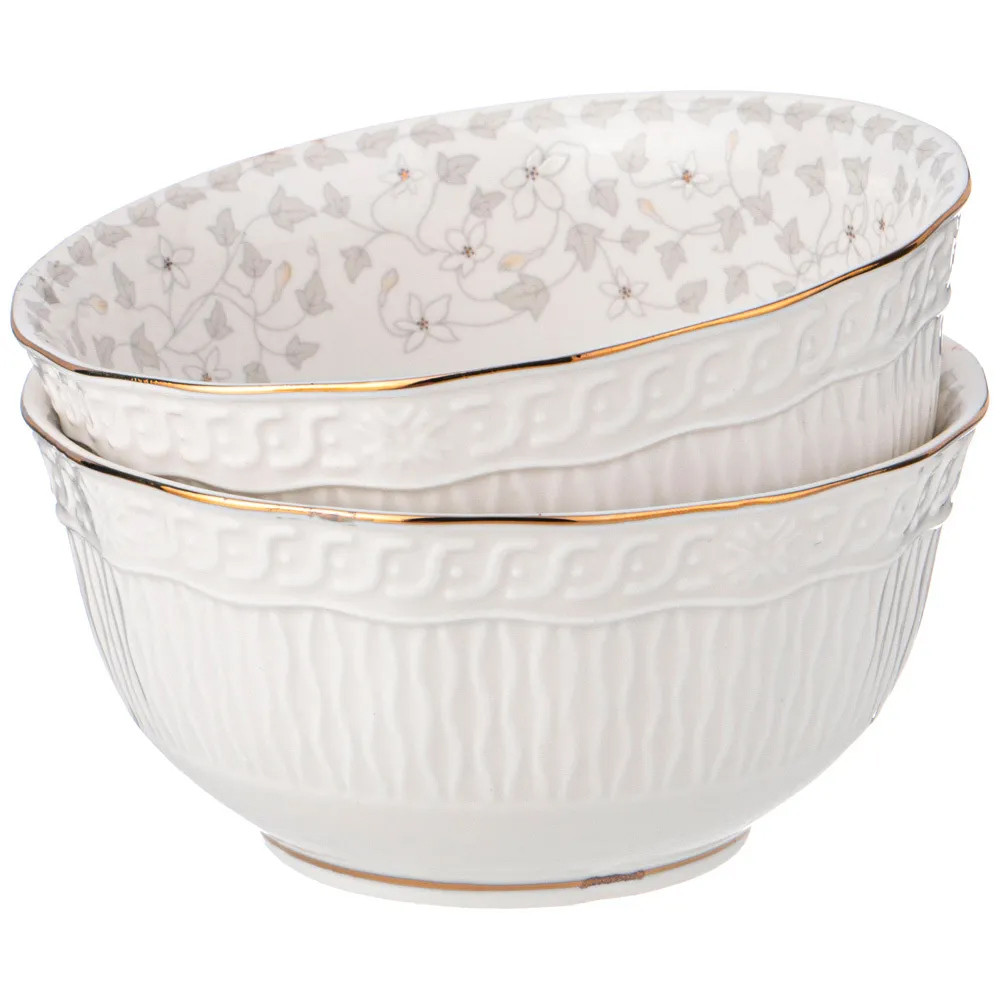 Обеденный сервиз белого цвета из фарфора на 6 персон 23 предмета Floral Charm