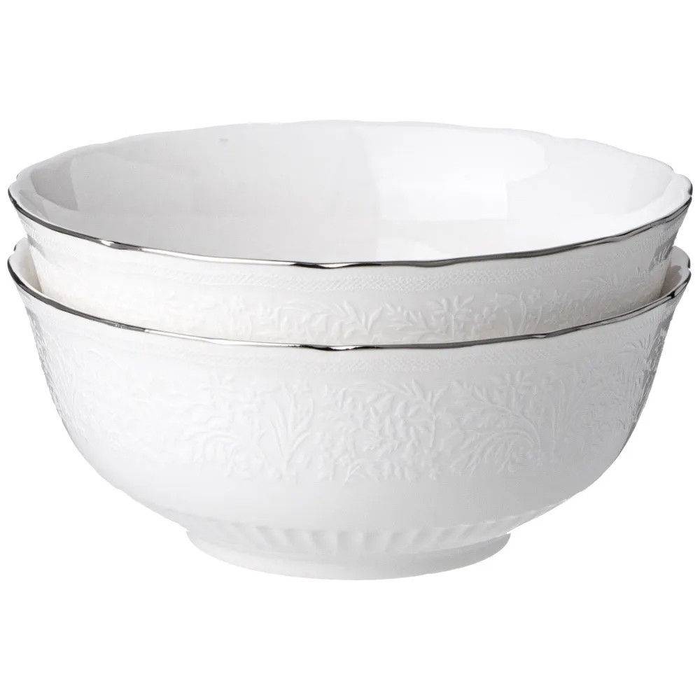 Обеденный сервиз белый из фарфора на 6 персон 23 предмета Garden Whisper Porcelain Set