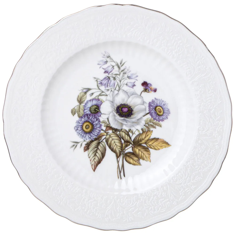 Обеденный сервиз из фарфора с рисунком цветов на 6 персон 23 предмета Garden Whisper Porcelain Set