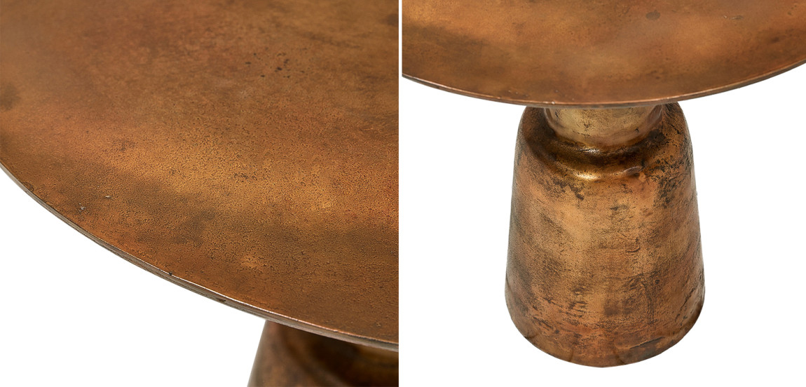 Обеденный стол Dining Table Round Vintage Copper