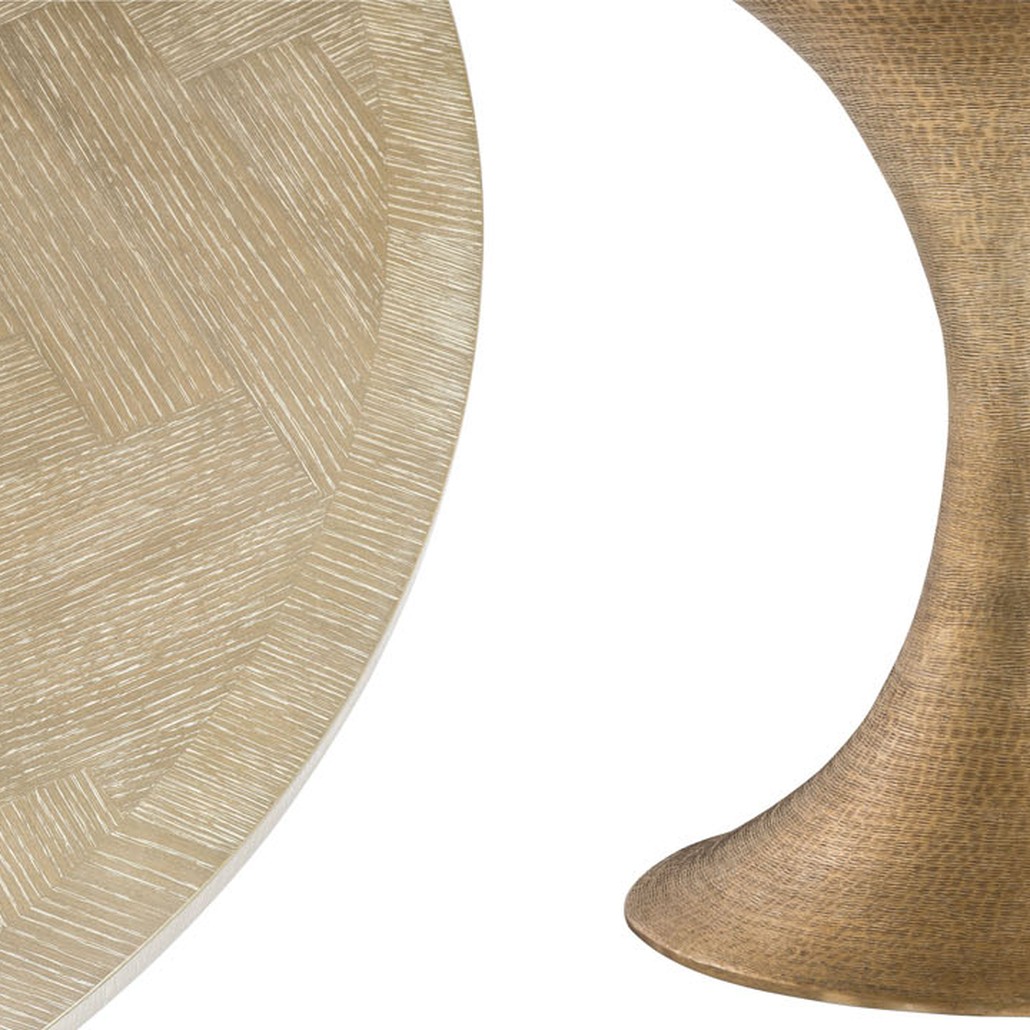 Обеденный стол Eichholtz DINING TABLE MELCHIOR ROUND brass