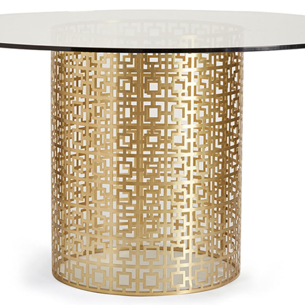 Обеденный стол Jonathan Adler Nixon Dining Table столешница Стекло