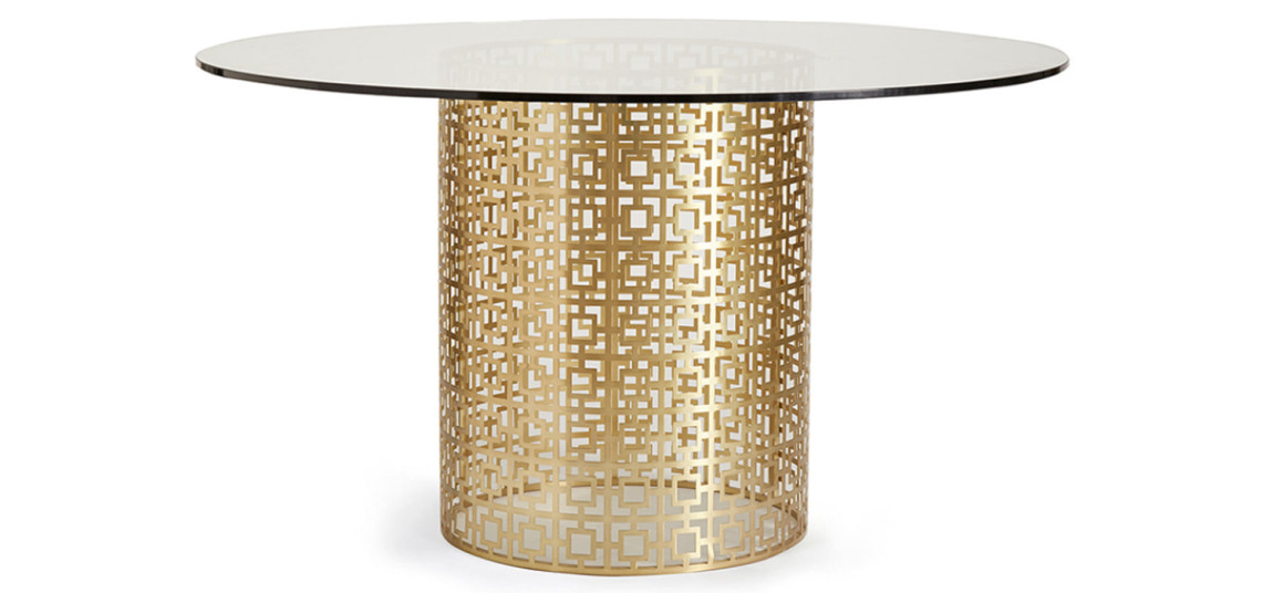 Обеденный стол Jonathan Adler Nixon Dining Table столешница Стекло