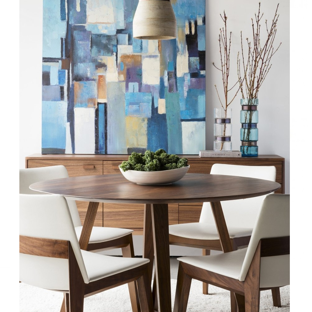 Обеденный стол круглый с изогнутыми ножками Godenza Round V Table