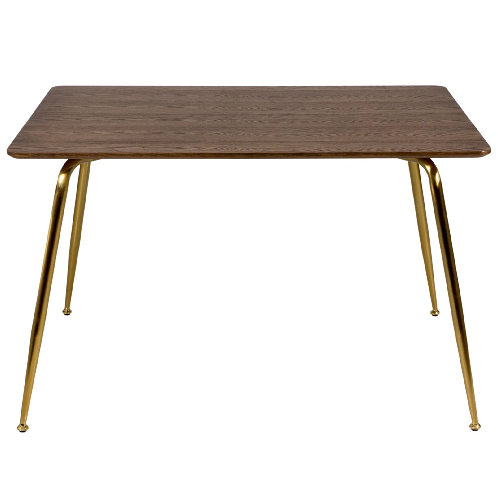 Обеденный стол на металлических ножках Casey Brass Dining Table