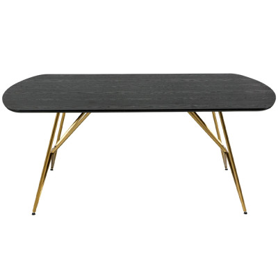 Обеденный стол на металлических ножках Ward Brass Dining Table