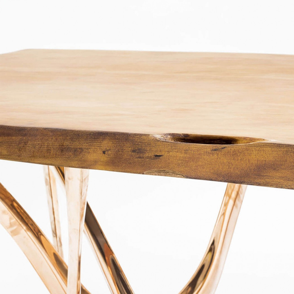Обеденный стол прямоугольный с фигурными ножками G-table