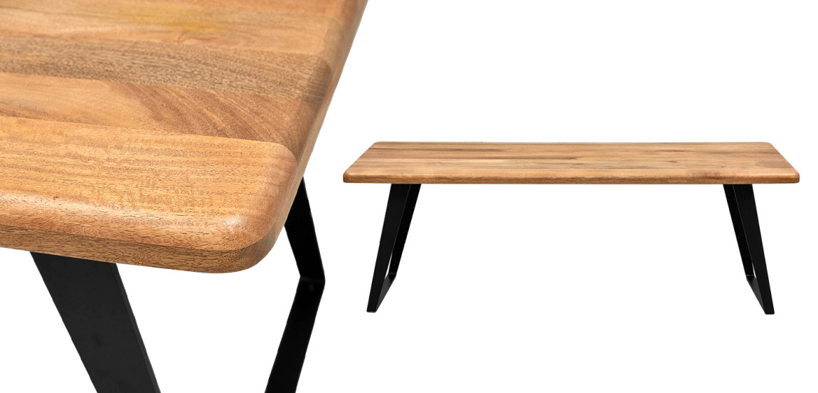 Обеденный стол с деревянной столешницей Ramu Wood Dinner Table