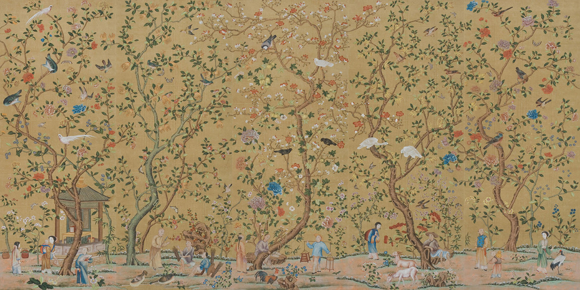 Обои ручная роспись Abbotsford Stone Ochre