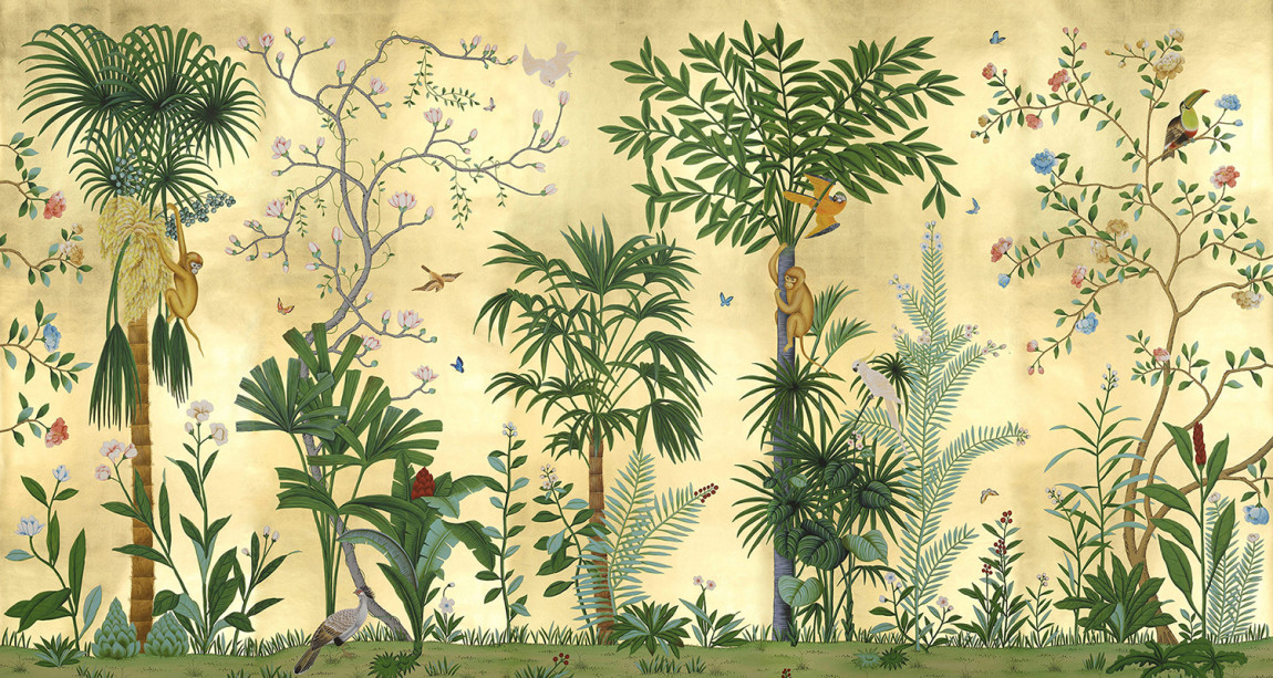 Обои ручная роспись Amazonia Deep Rich Gold