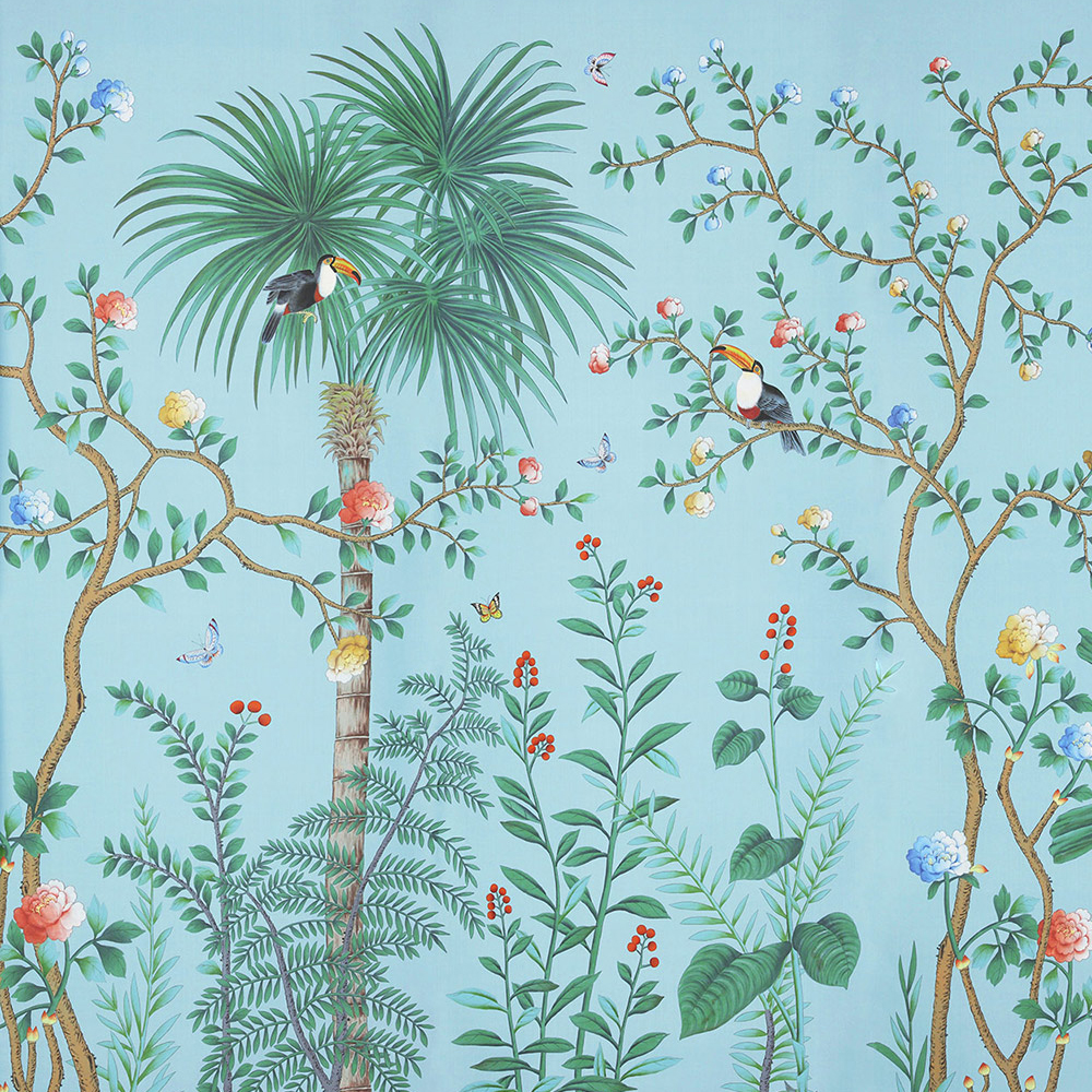 Обои ручная роспись Amazonia Duck Egg