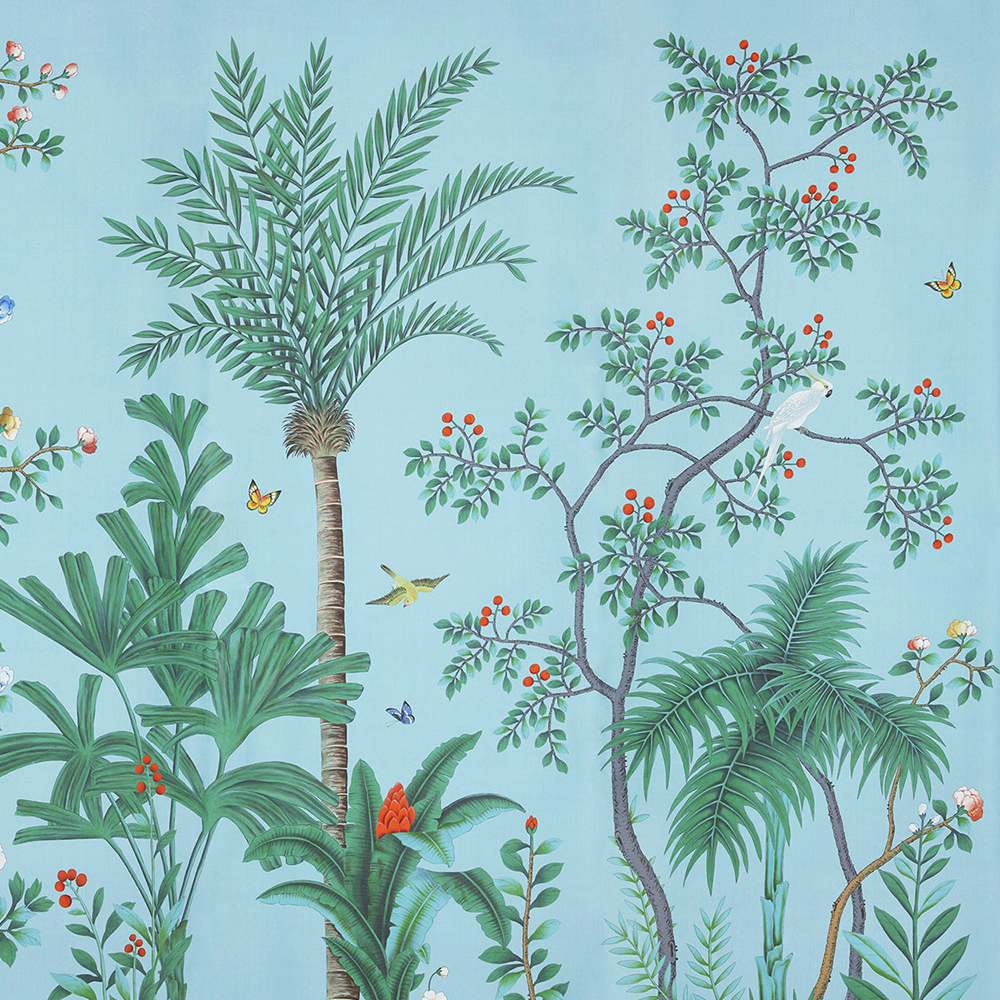 Обои ручная роспись Amazonia Duck Egg