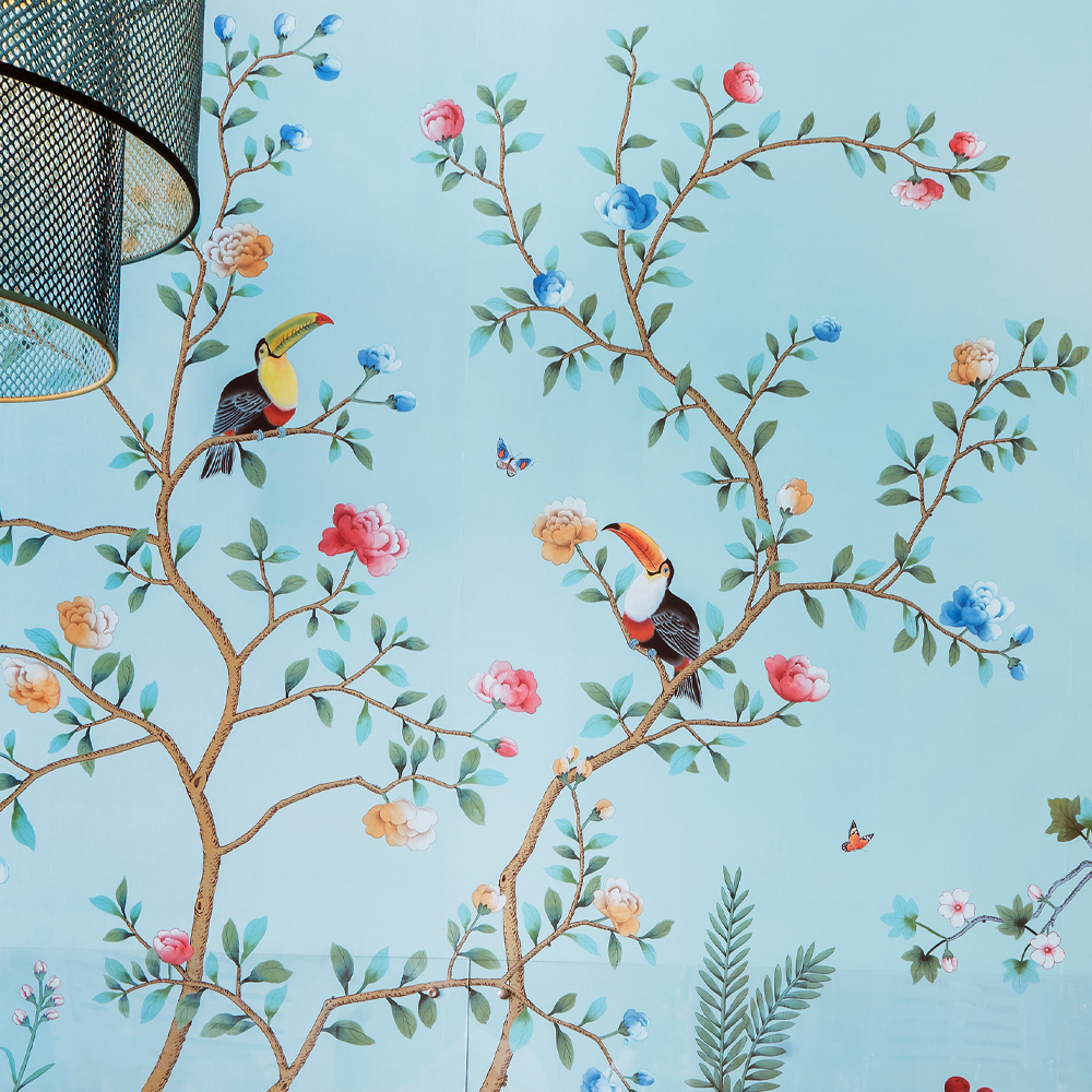 Обои ручная роспись Amazonia Duck Egg