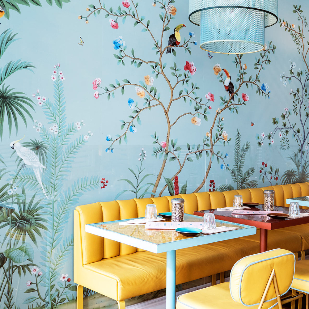 Обои ручная роспись Amazonia Duck Egg