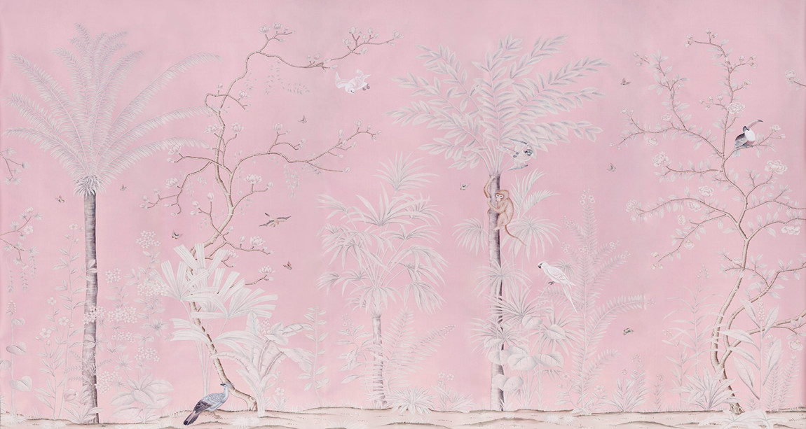 Обои ручная роспись Amazonia Florence Pink