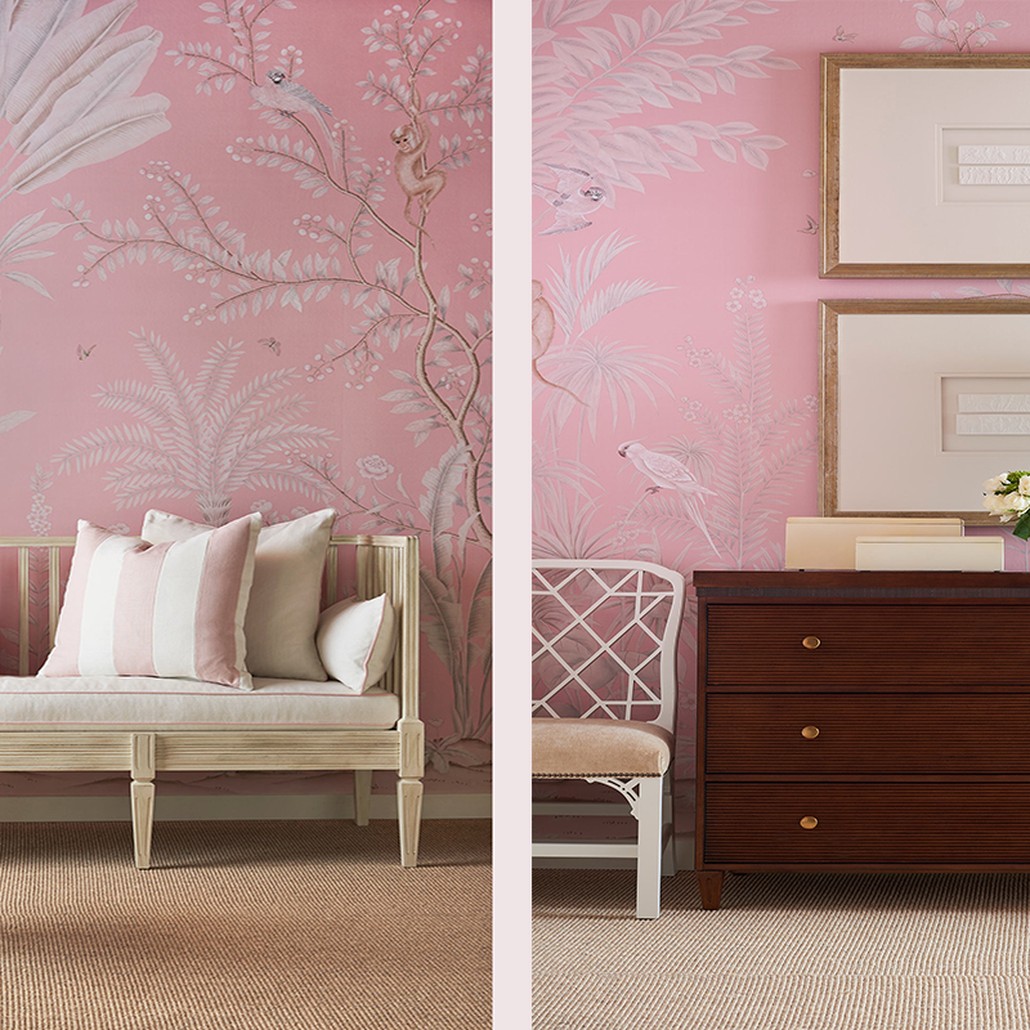 Обои ручная роспись Amazonia Florence Pink