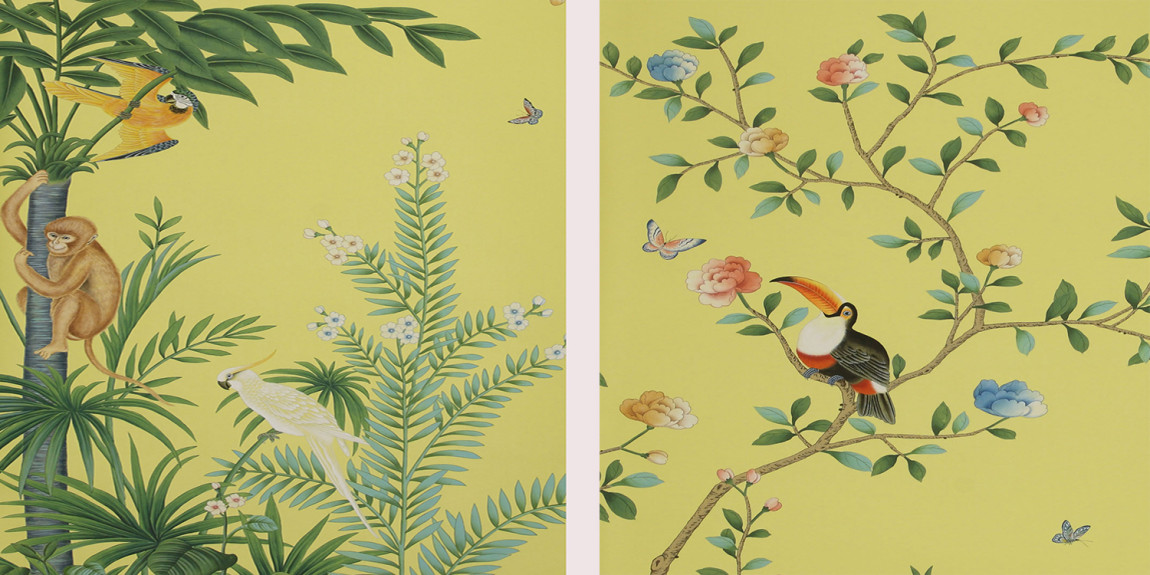 Обои ручная роспись Amazonia Imperial Yellow