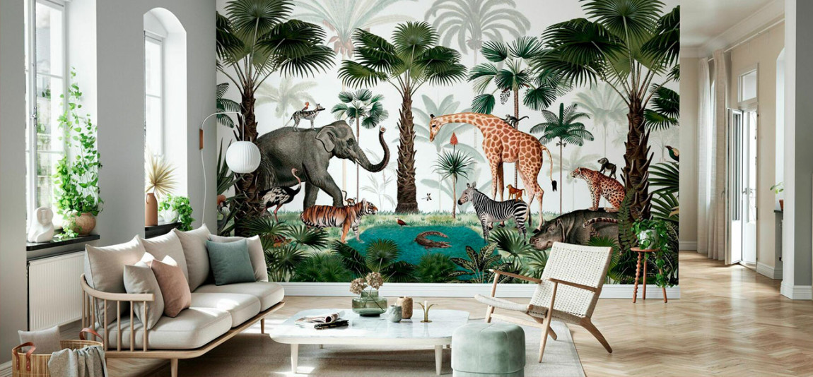 Обои ручная роспись Animal Kingdom