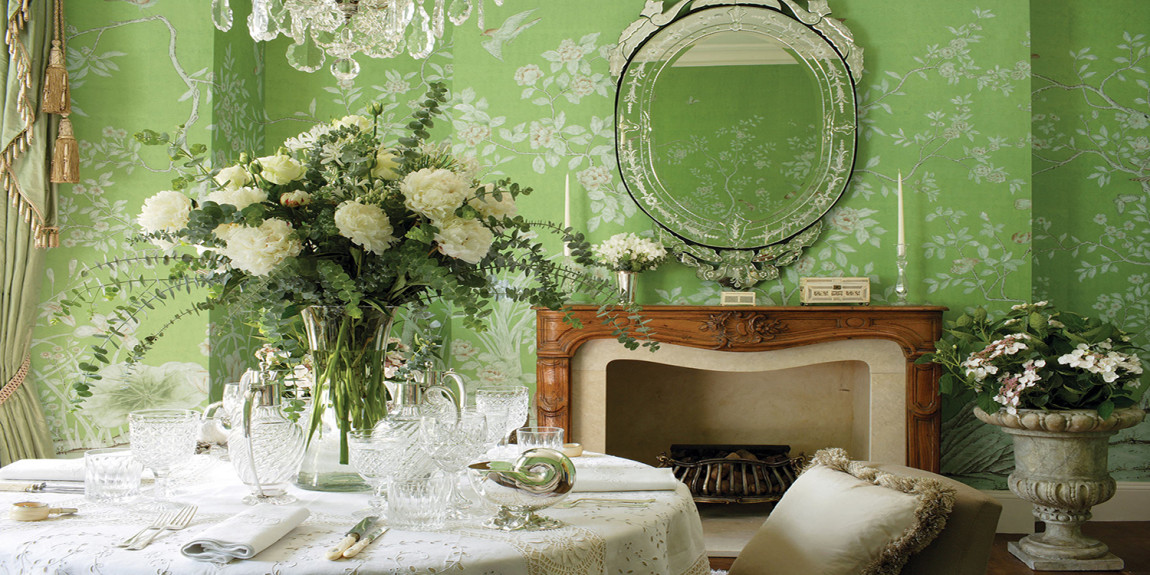 Обои ручная роспись Askew Apple Green