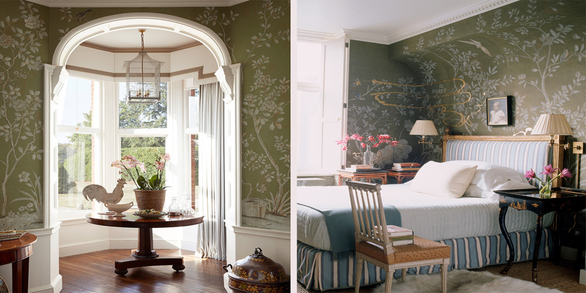 Обои ручная роспись Askew Olive