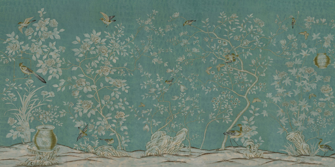 Обои ручная роспись Askew Sung Green