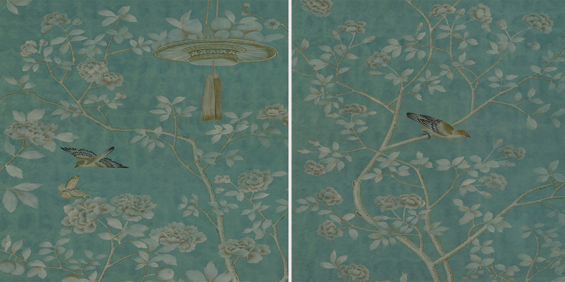 Обои ручная роспись Askew Sung Green