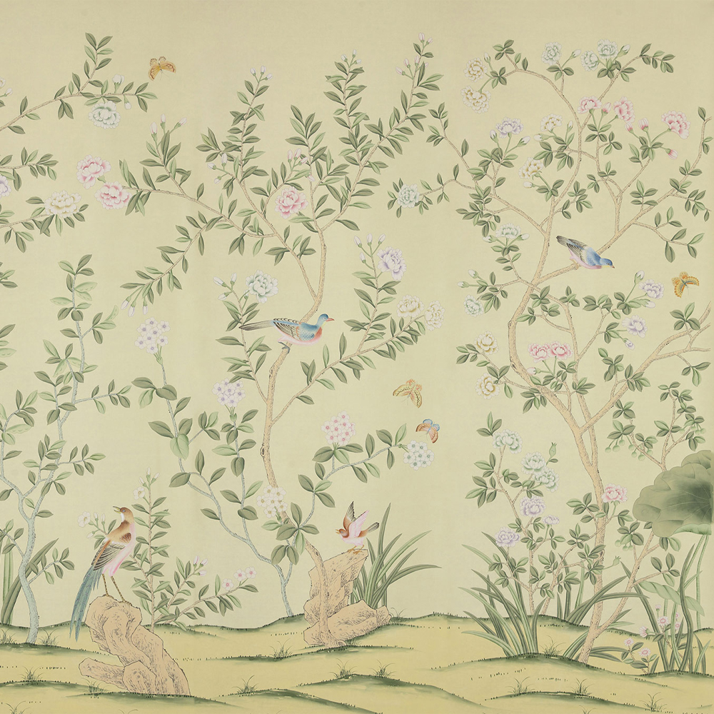 Обои ручная роспись Askew Verdigris