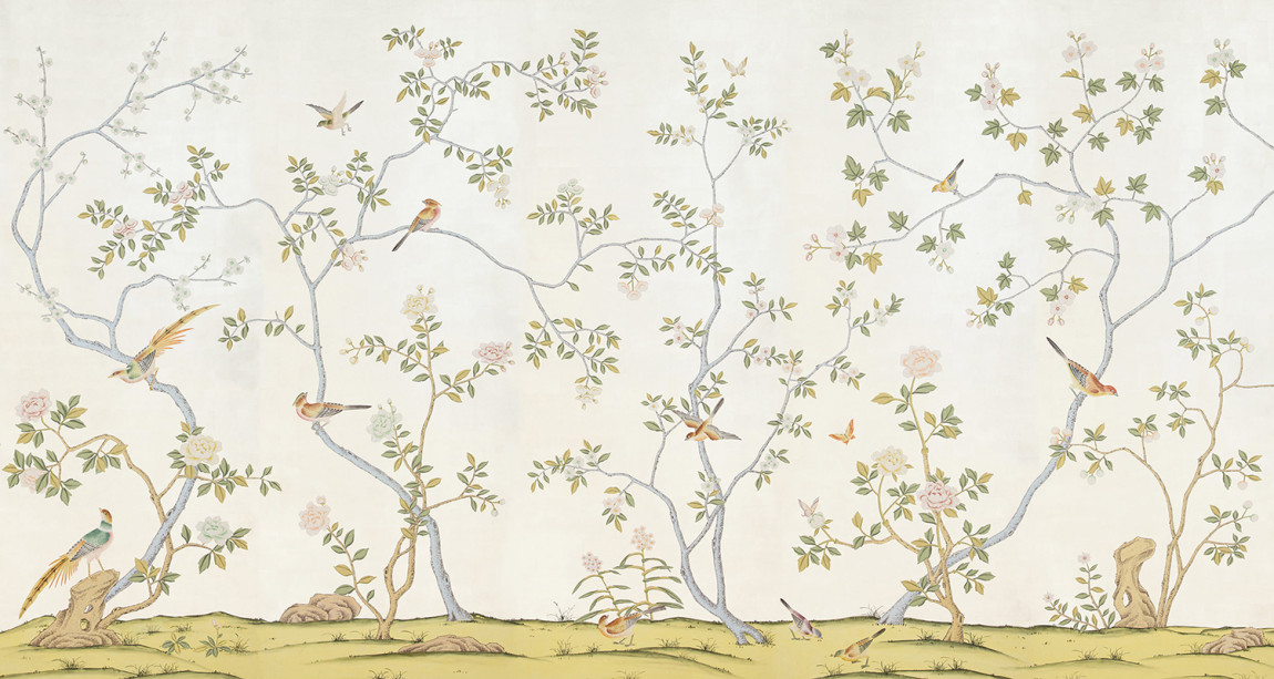 Обои ручная роспись Badminton 12 Carat White Gold