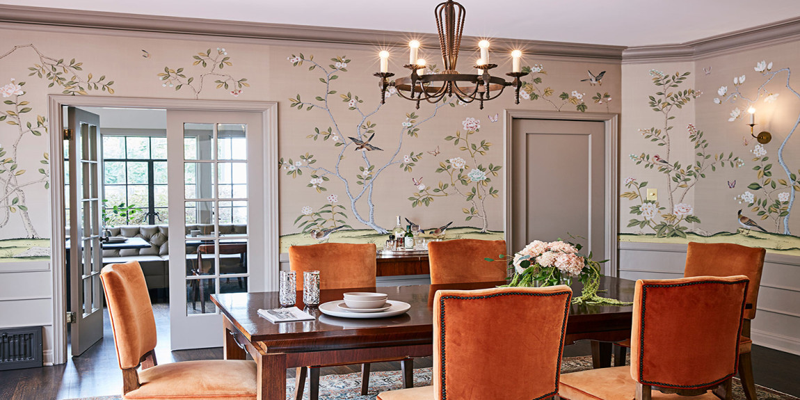 Обои ручная роспись Badminton Lead Grey II