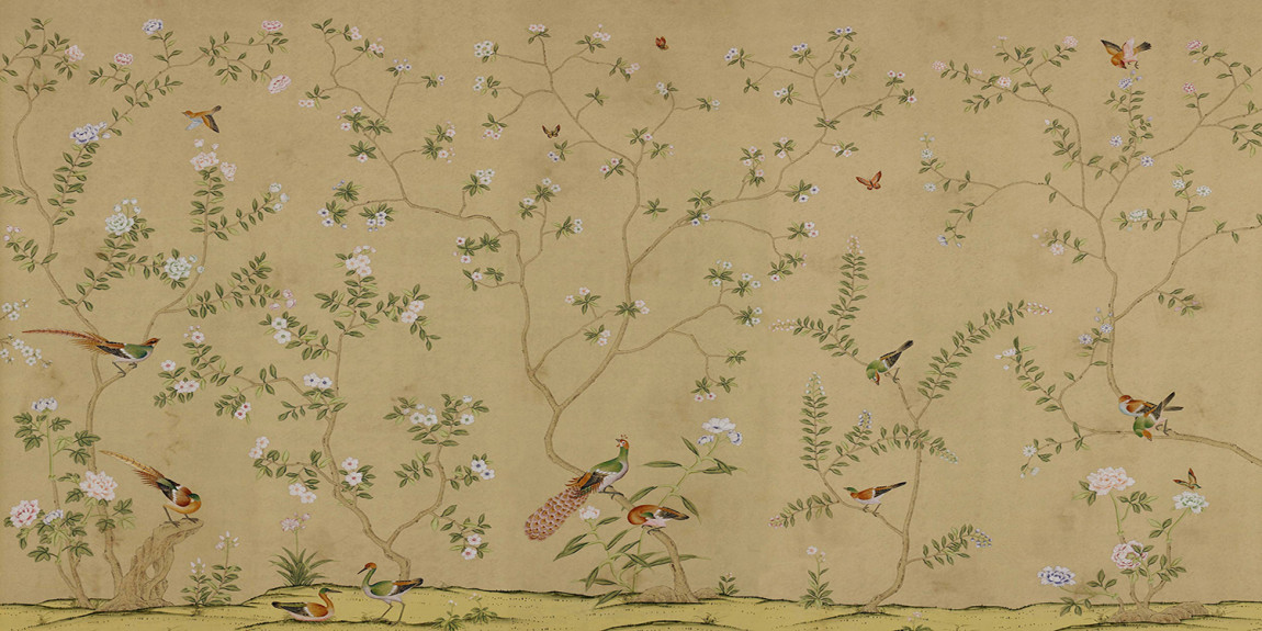 Обои ручная роспись Badminton Mocha