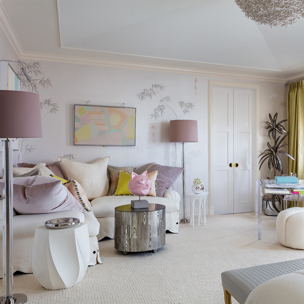 Обои ручная роспись Bamboo Special Colourway on Natural Mica metallic silk