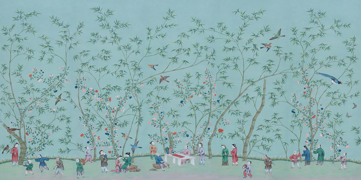 Обои ручная роспись Belton Duck Egg