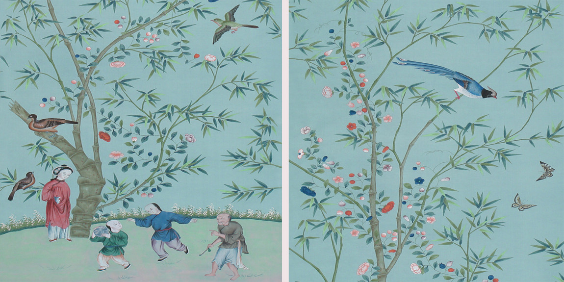 Обои ручная роспись Belton Duck Egg