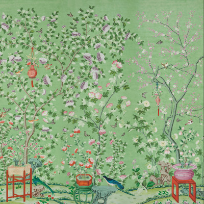 Обои ручная роспись Belvoir Pistachio