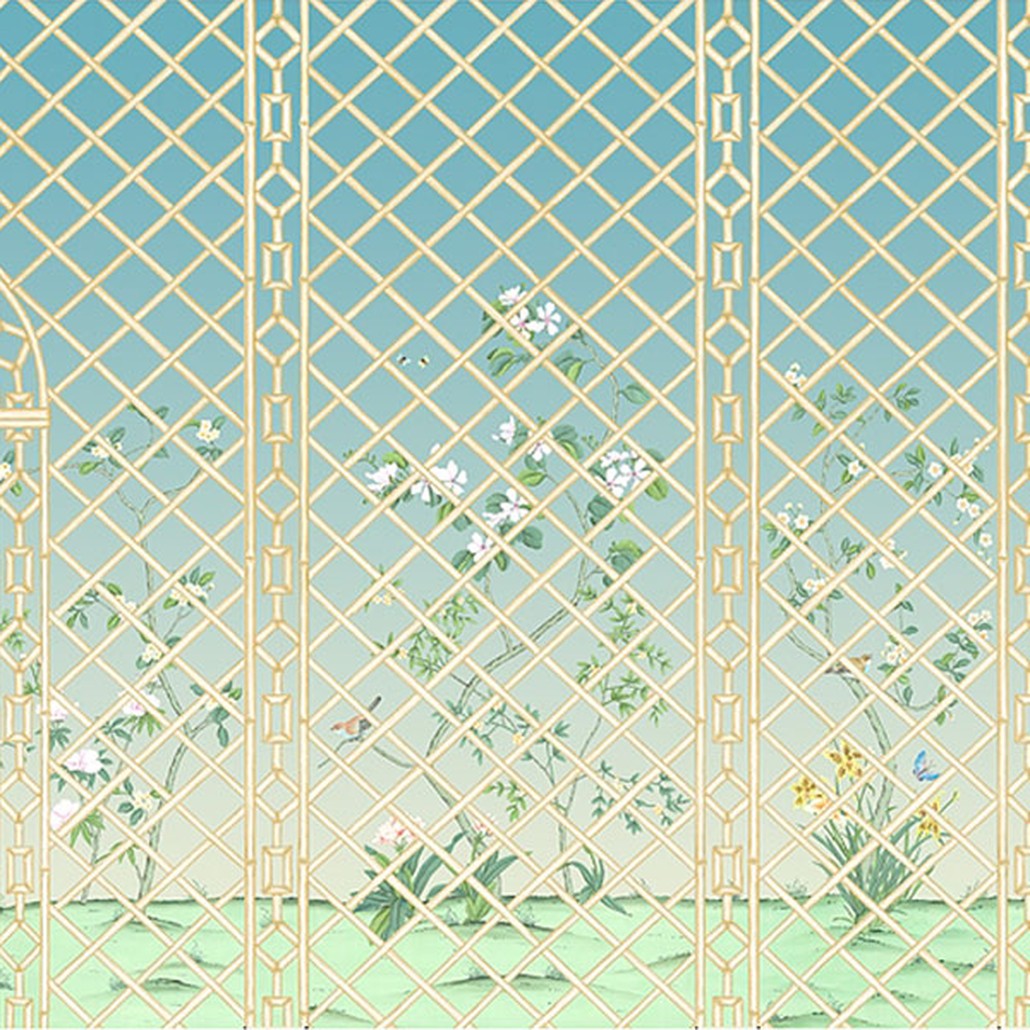Обои ручная роспись Bird Arch Eubanks Trellis