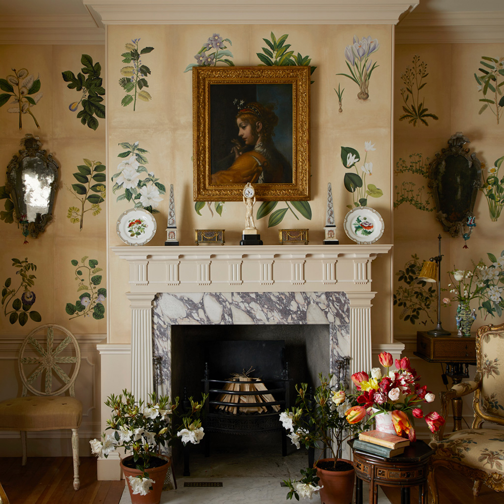 Обои ручная роспись Botanical Studies Linnaeus colourway