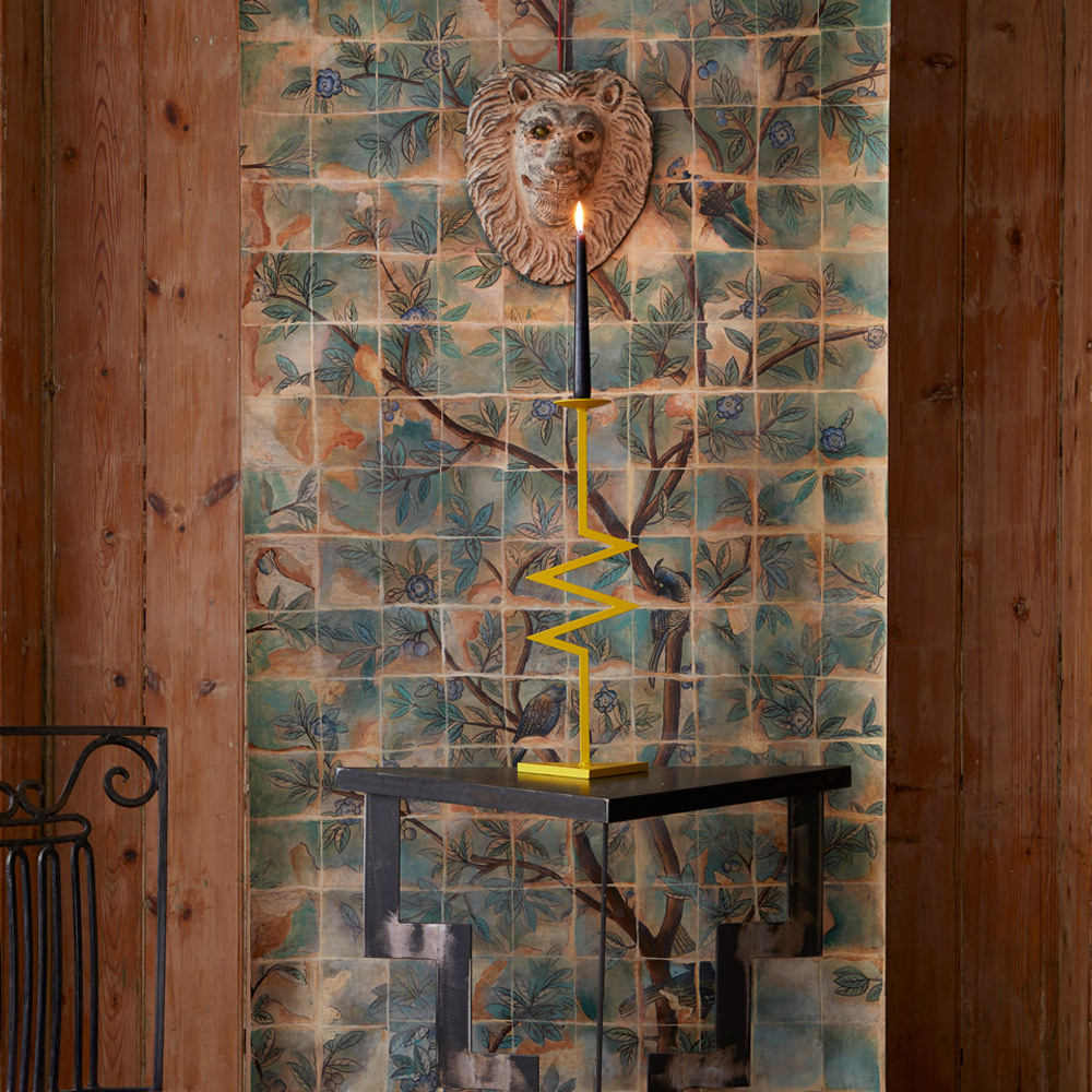 Обои ручная роспись Braganza Standard colourway on dyed paper