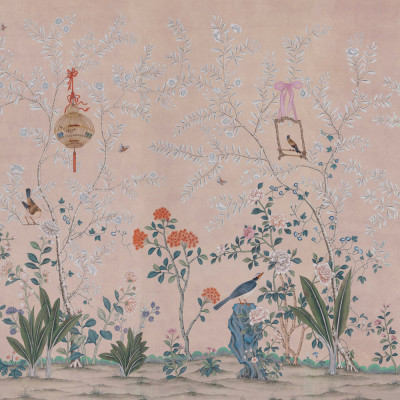 Обои ручная роспись Cecily pink