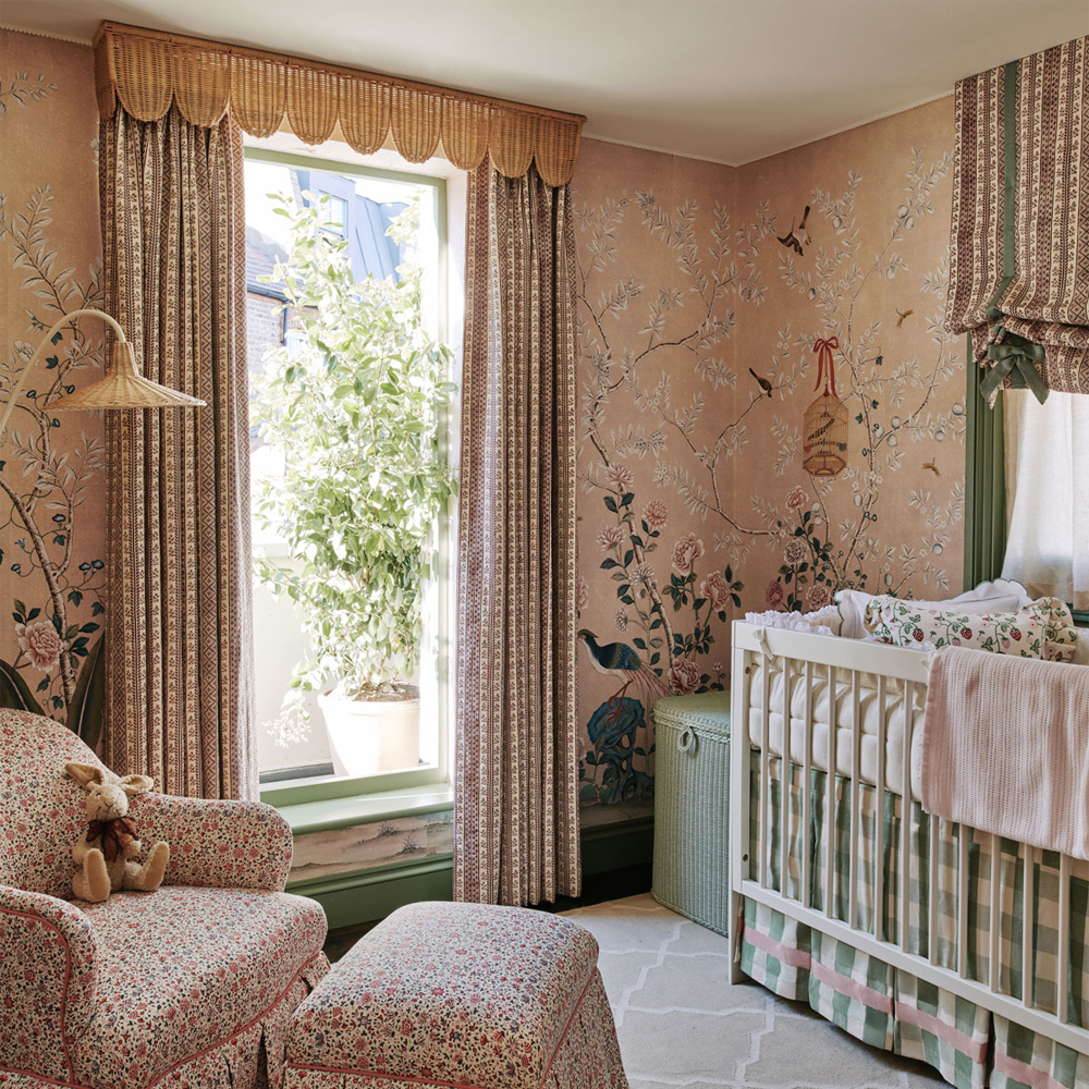 Обои ручная роспись Cecily pink