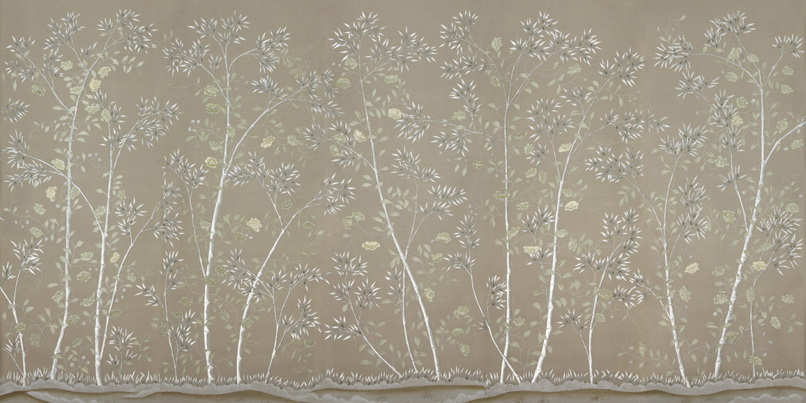 Обои ручная роспись Chantilly Lead Grey