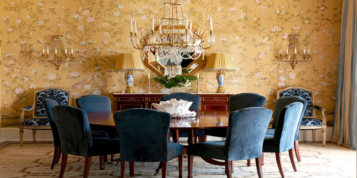 Обои ручная роспись Chatsworth Bistre
