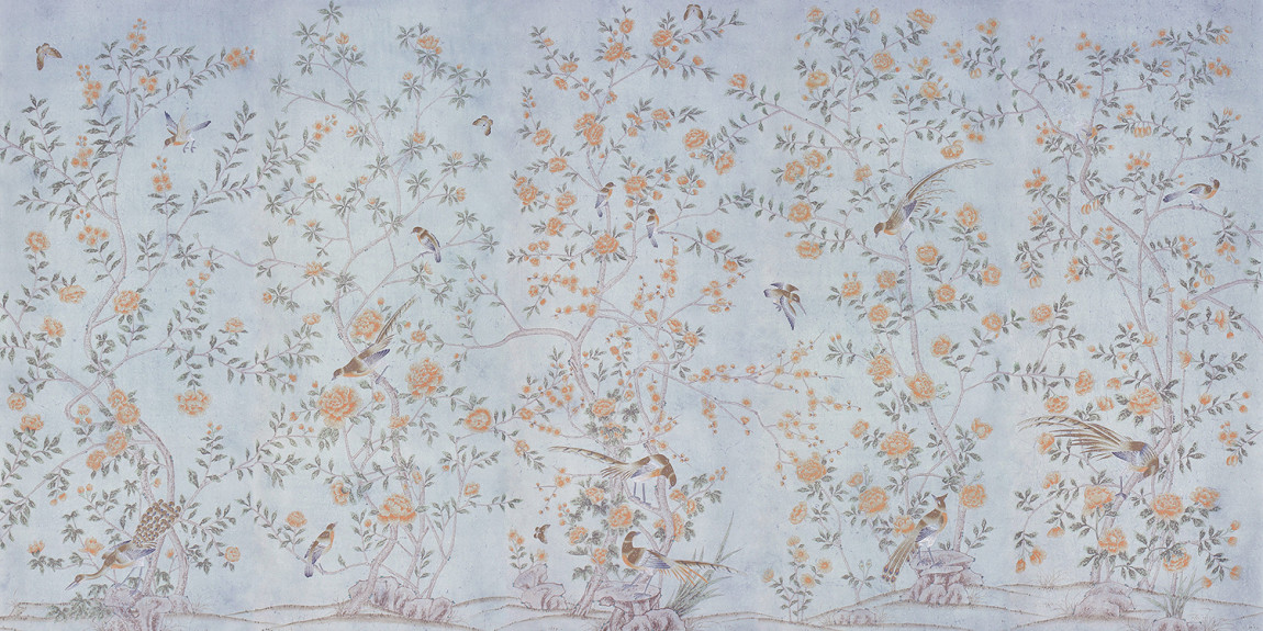 Обои ручная роспись Chatsworth Blue