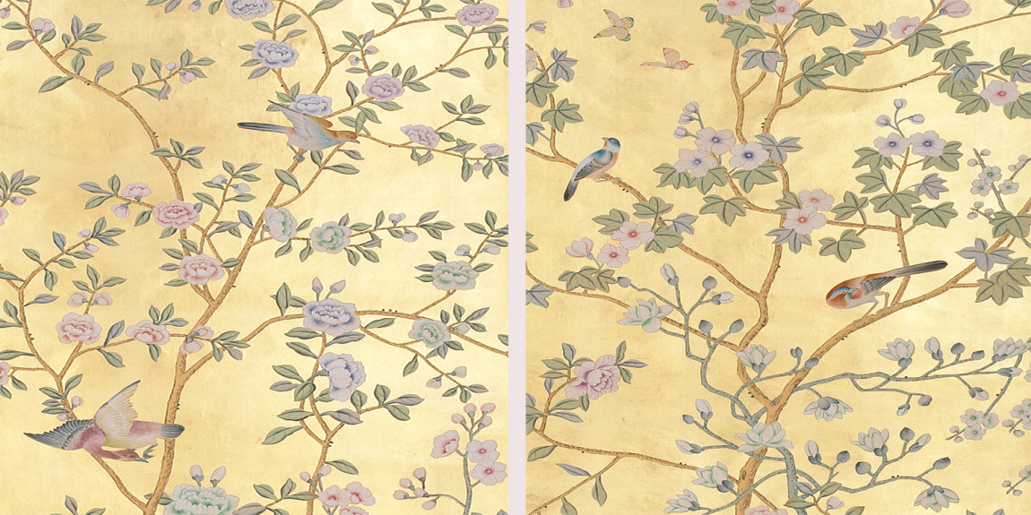 Обои ручная роспись Chatsworth Deep Rich Gold