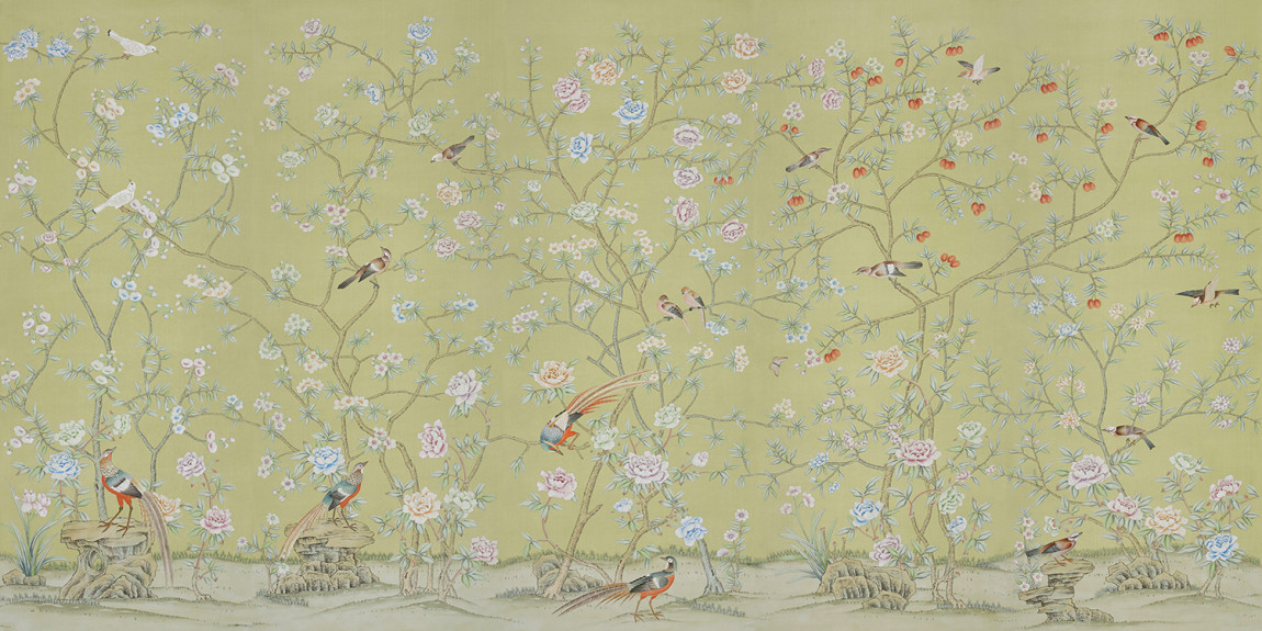 Обои ручная роспись Chatsworth Pea Green