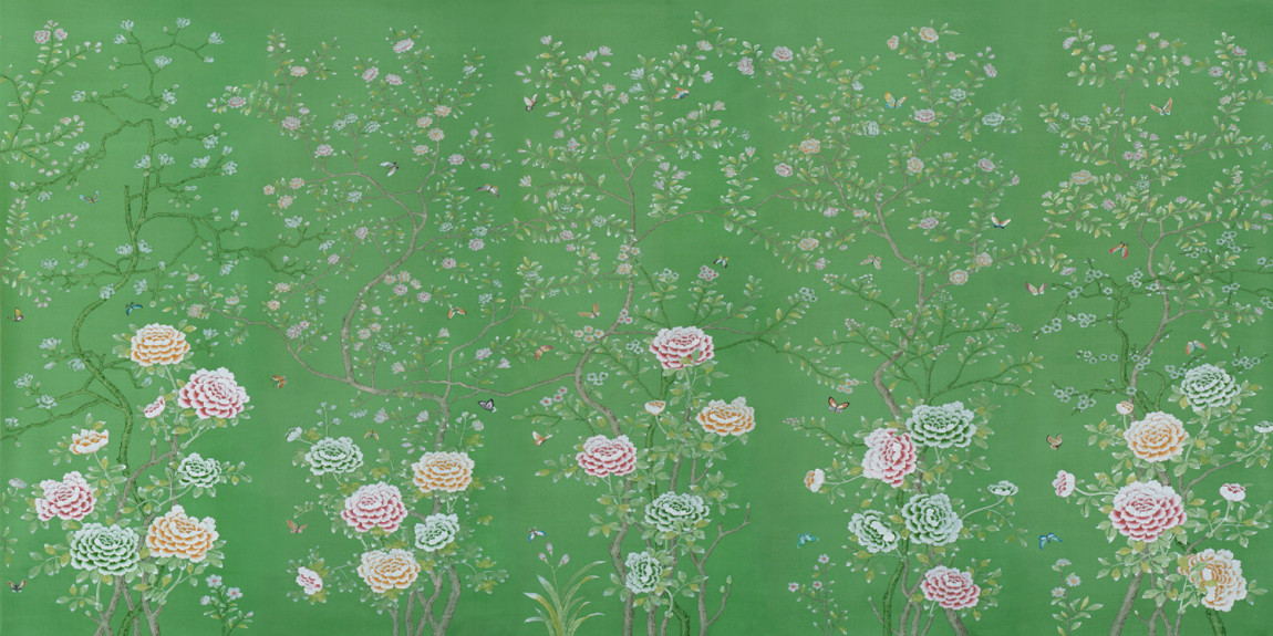 Обои ручная роспись Chelsea Emerald Green