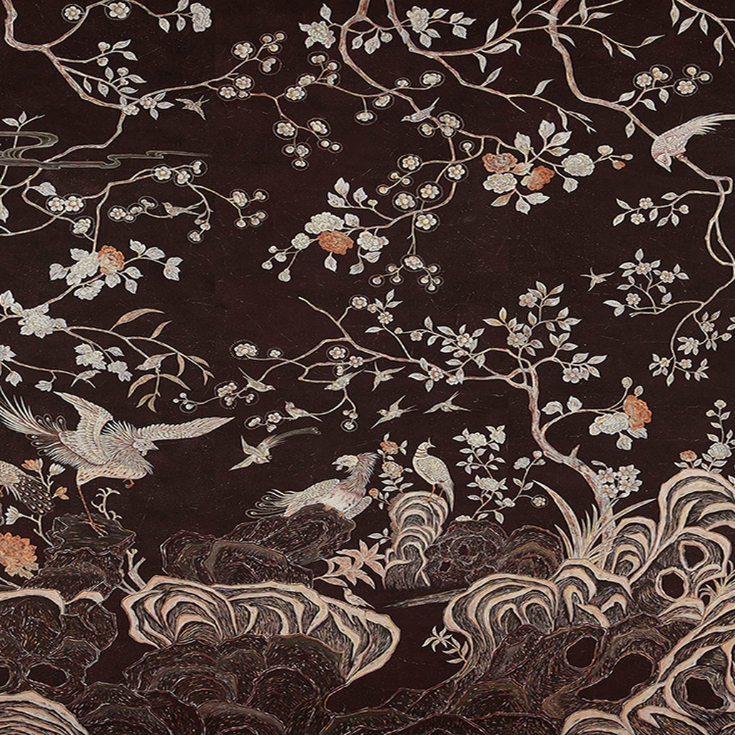 Обои ручная роспись Coco coromandel Edo Burnt Umber